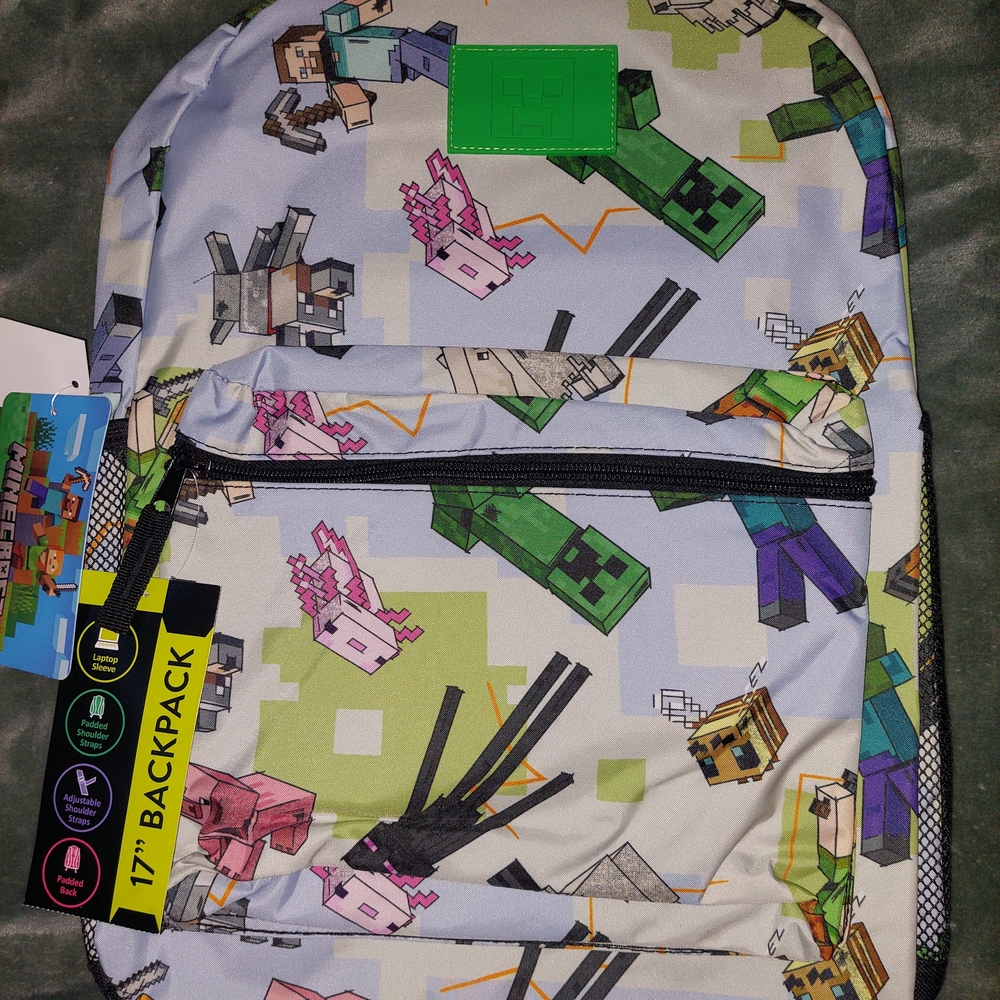 MINECRAFT Character Print Backpack - Picture 4 of 8